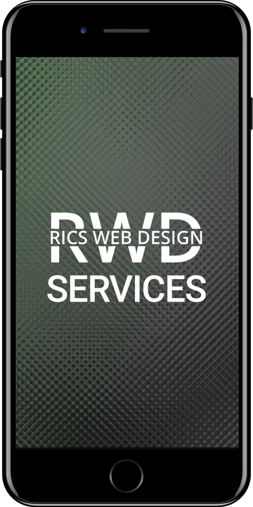 Services 1 Rics Web Design - Mobile Phone image with logo